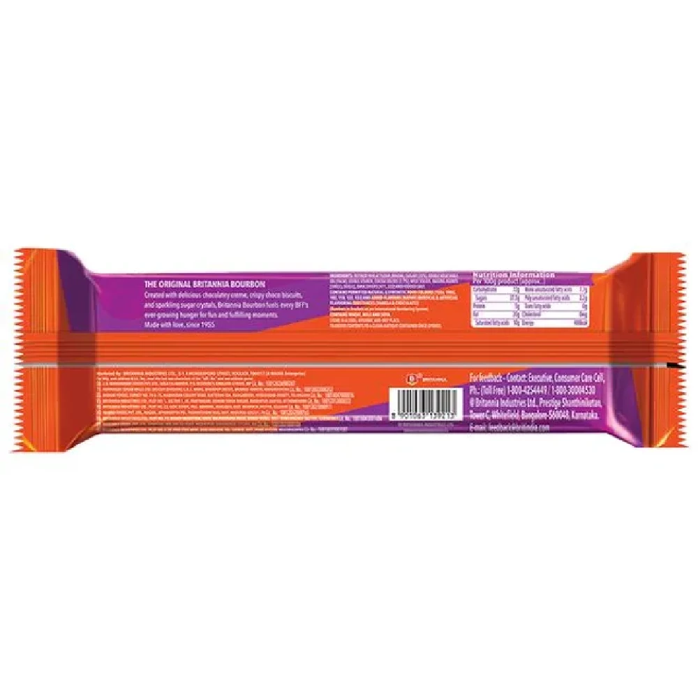 Britannia Bourbon - The Original Choco Creme Sandwich Biscuit, 150 g-2.webp